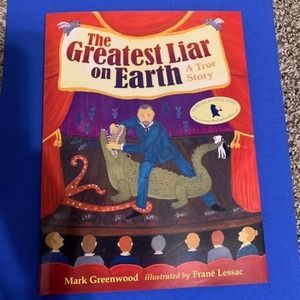 BOOK "The Greatest Liar on Earth" A True Story by Mark Greenwood w/ jacket